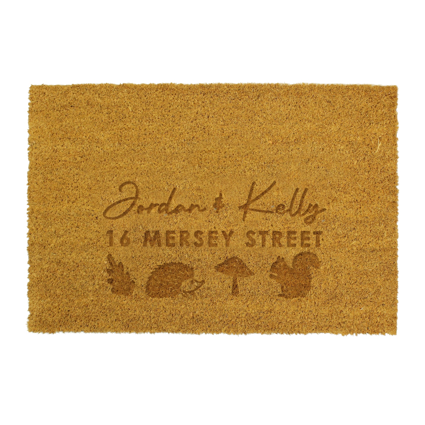 Personalised Pumpkin Rectangle Doormat