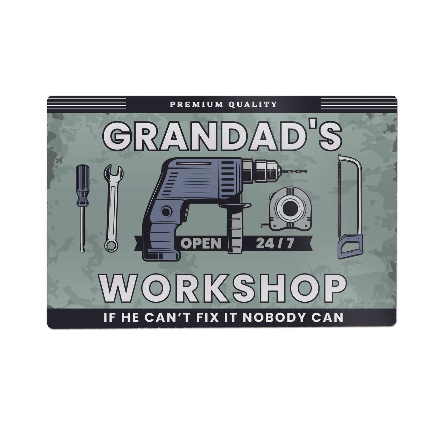 Personalised Workshop Metal Sign