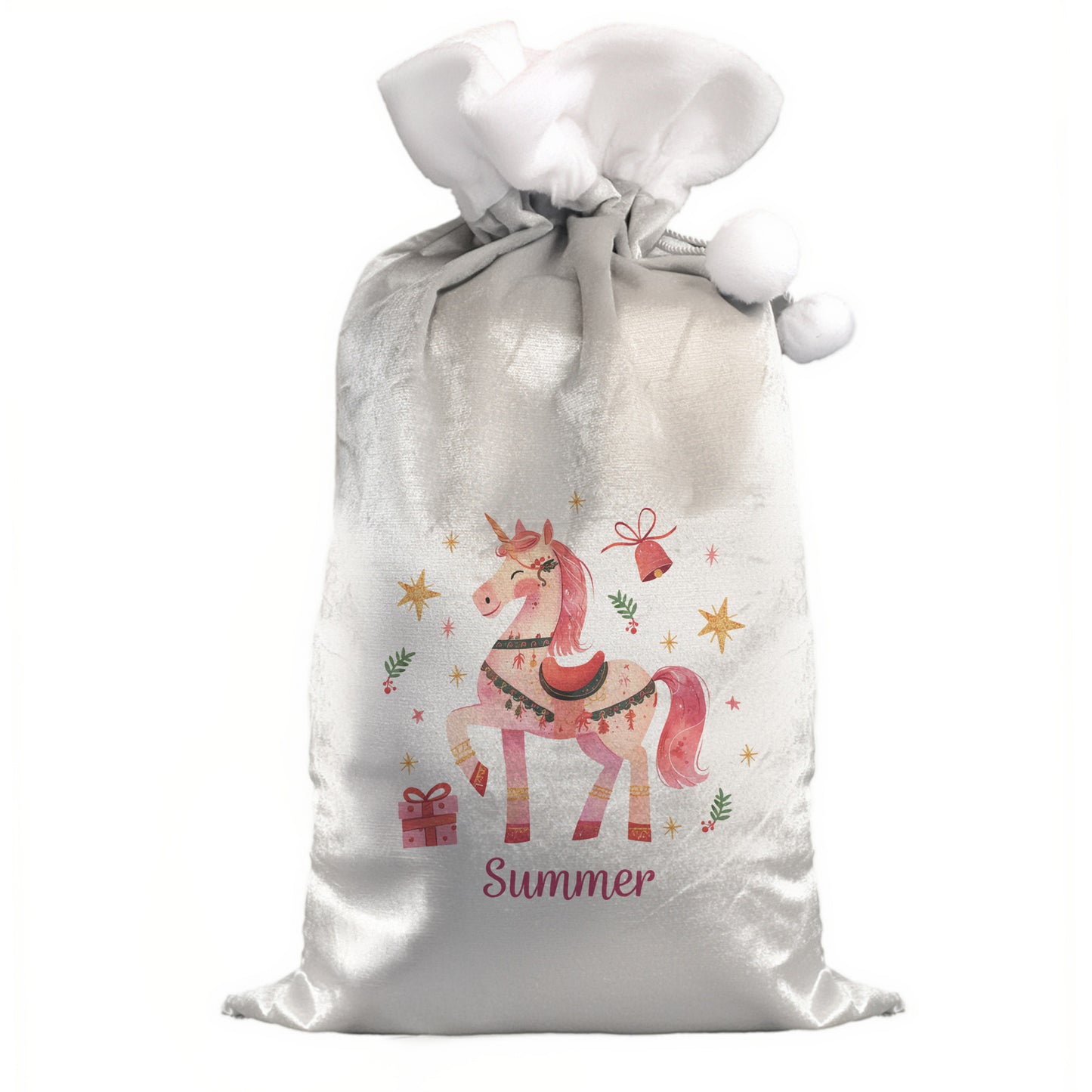 Personalised Unicorn Christmas Sack