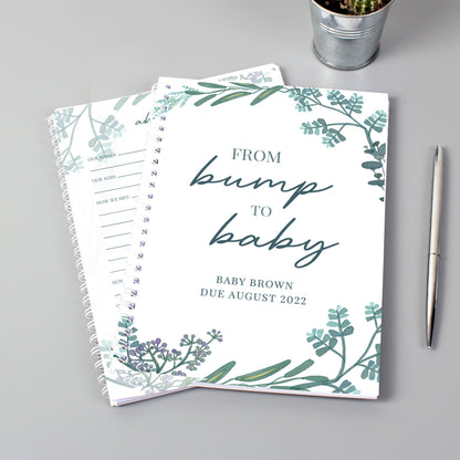 Personalised Botanical Border Wedding Planner