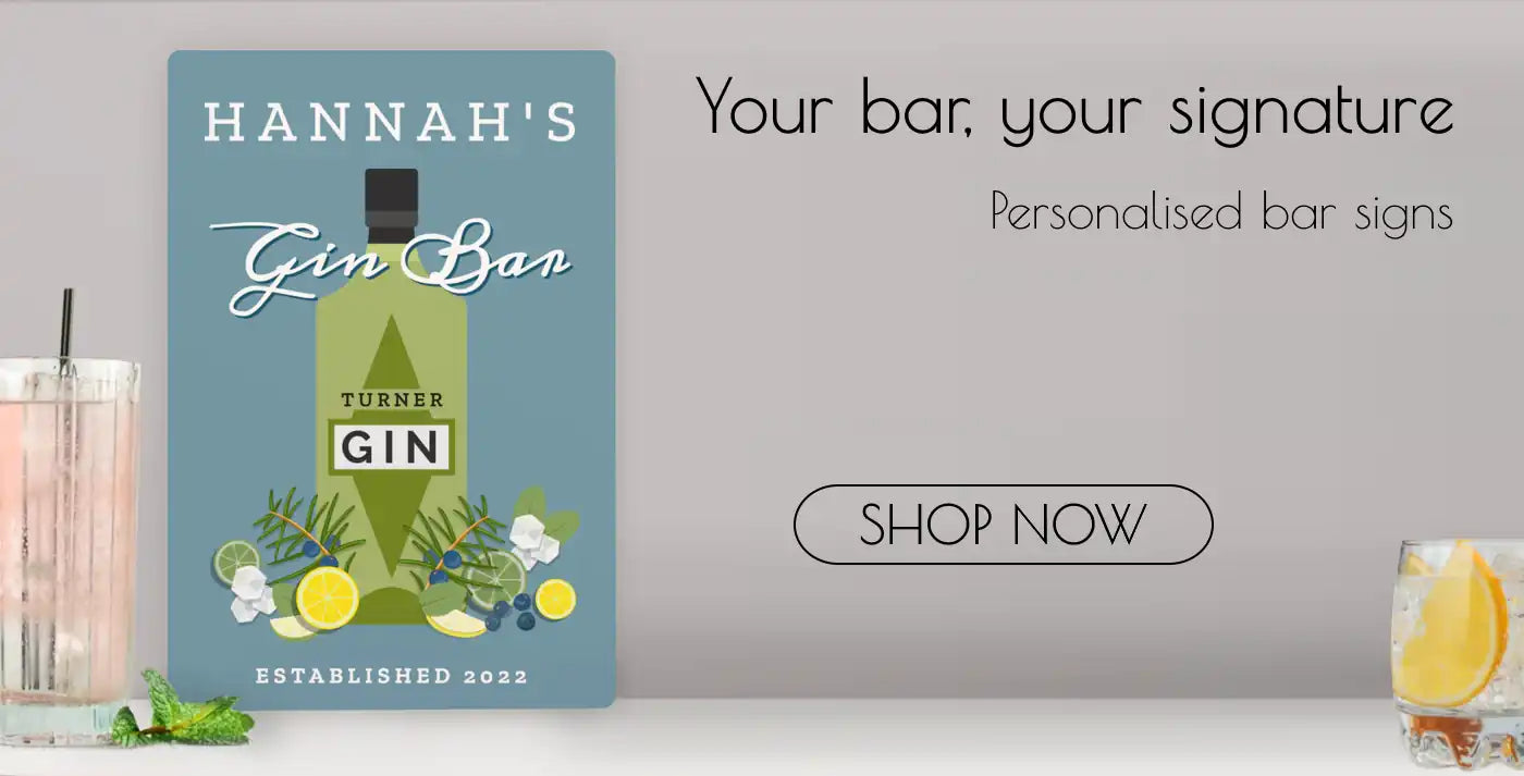 Shop personalised bar signs