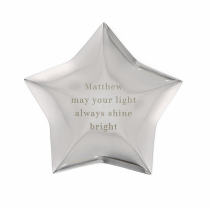Personalised Engraved Star Trinket Box