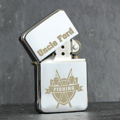 Personalised Fishing Crest Lighter