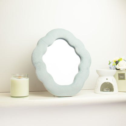 Soft Squiggly Cloud Mirror – Cloud Blue