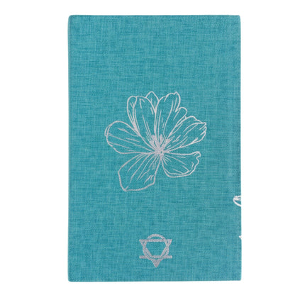 Blue Gratitude Journal with Silver Lining - I am Thankful For