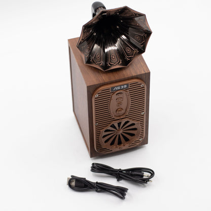 Retro Tall Gramophone Speaker (Extra Loud)