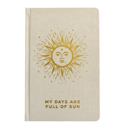 Ivory Gratitude Journal with Gold Lining - My Days are Full of Sun