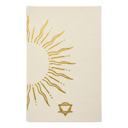 Ivory Gratitude Journal with Gold Lining - My Days are Full of Sun