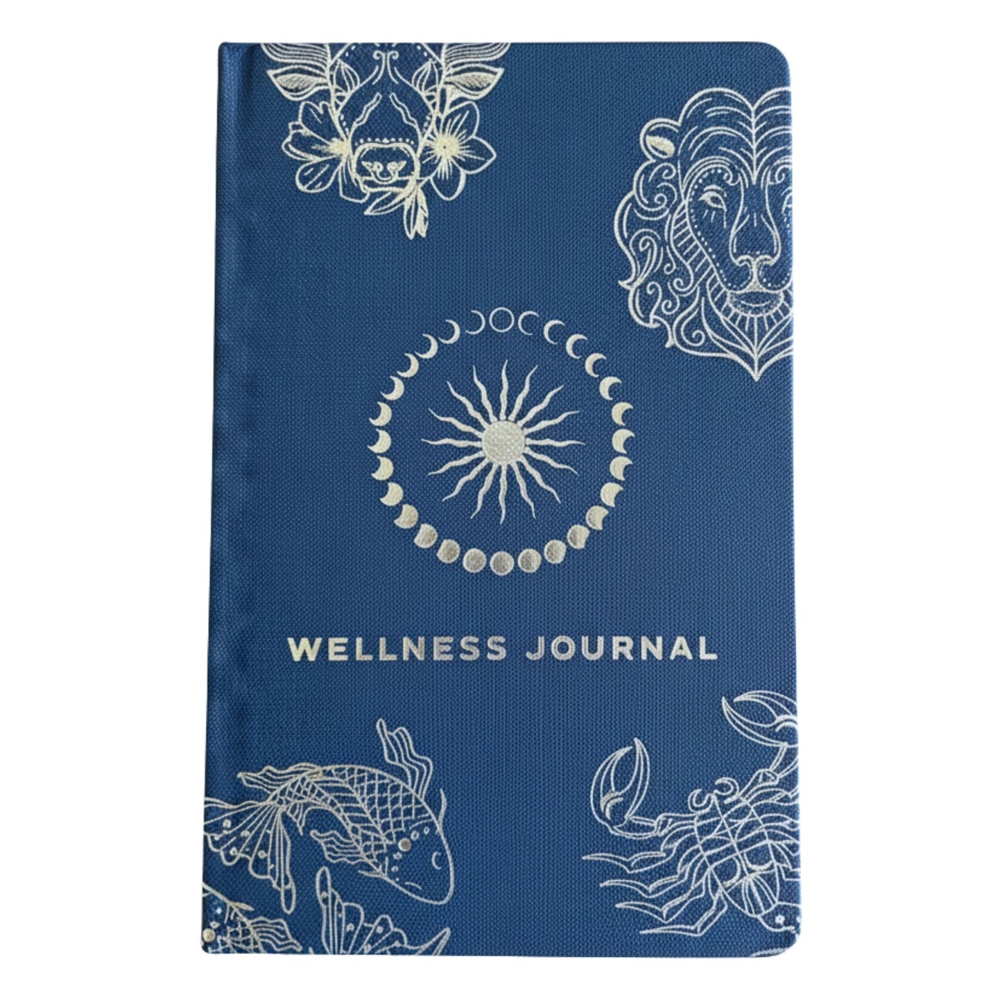 Midnight Blue Wellness Journal -  Silver Zodiac