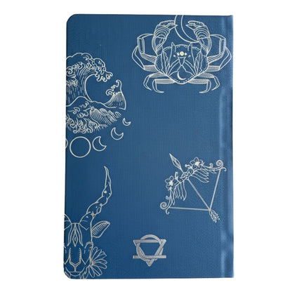 Midnight Blue Wellness Journal -  Silver Zodiac