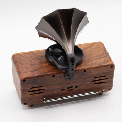 Retro Mini Double Gramophone Speaker