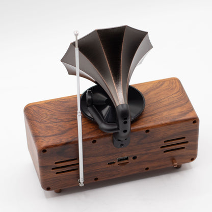 Retro Mini Double Gramophone Speaker