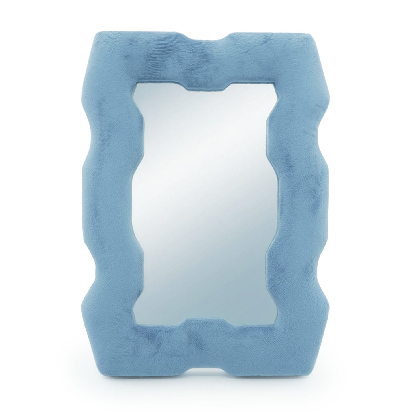 Soft Squiggly Chunky Frame Mirror – Royal Blue