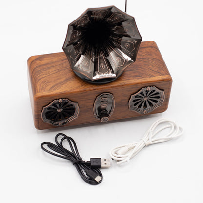 Retro Mini Double Gramophone Speaker