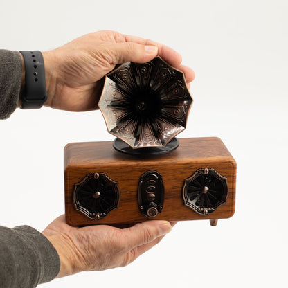 Retro Mini Double Gramophone Speaker