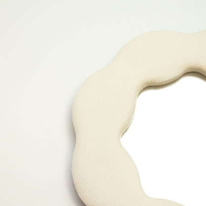 Soft Squiggly Flower Mirror – Stone