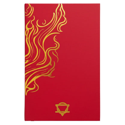 Red Wellness Journal - Golden Mandala and Lotus