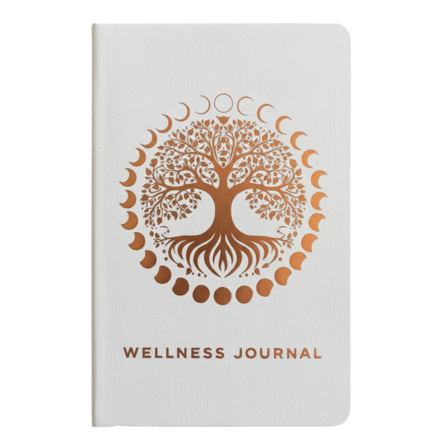 White Wellness Journal -  Rose Gold Tree of Life
